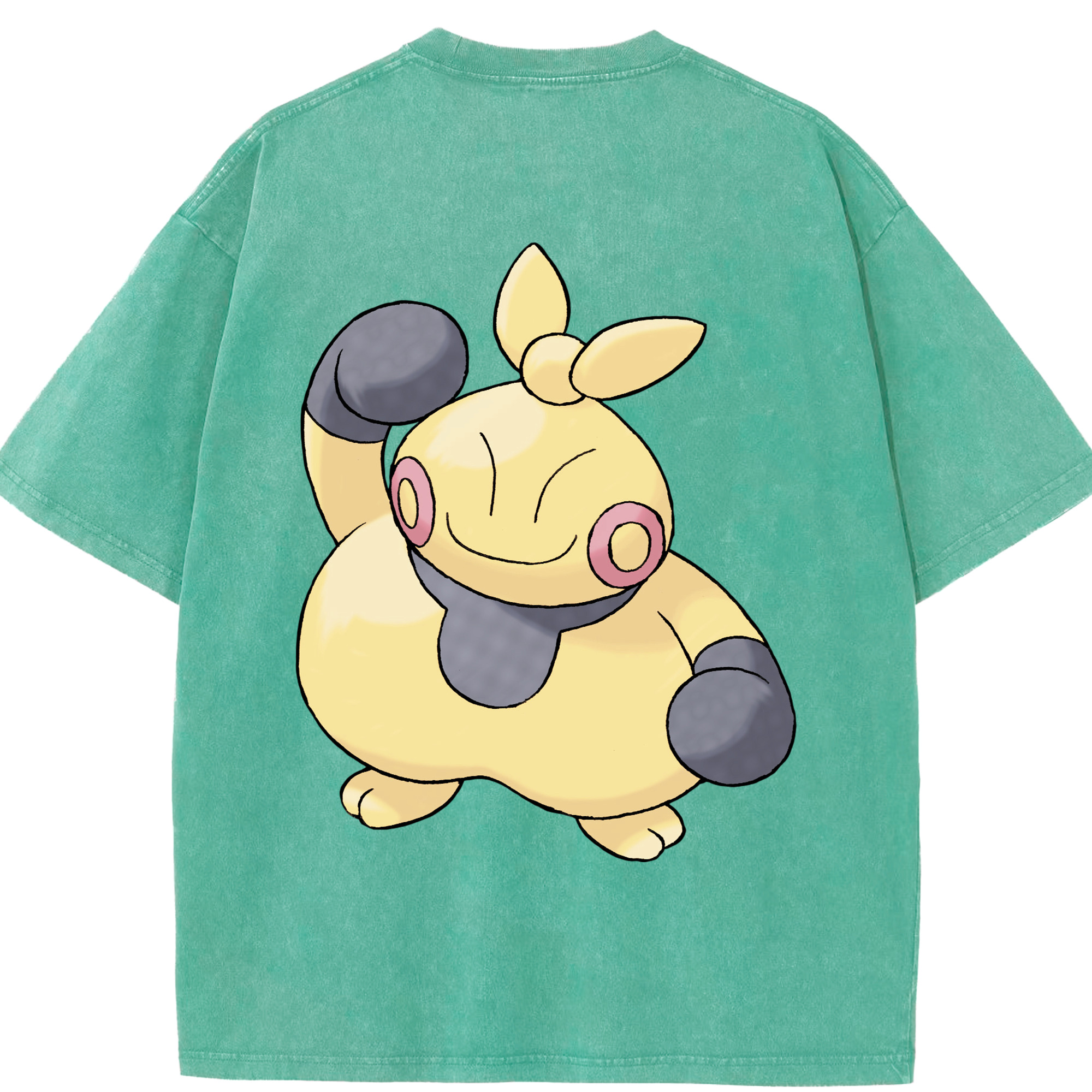 （画像用） ポケットモンスター Pokémon 綿100% ヴィンテージ風 半袖Tシャツ（背面プリント）
